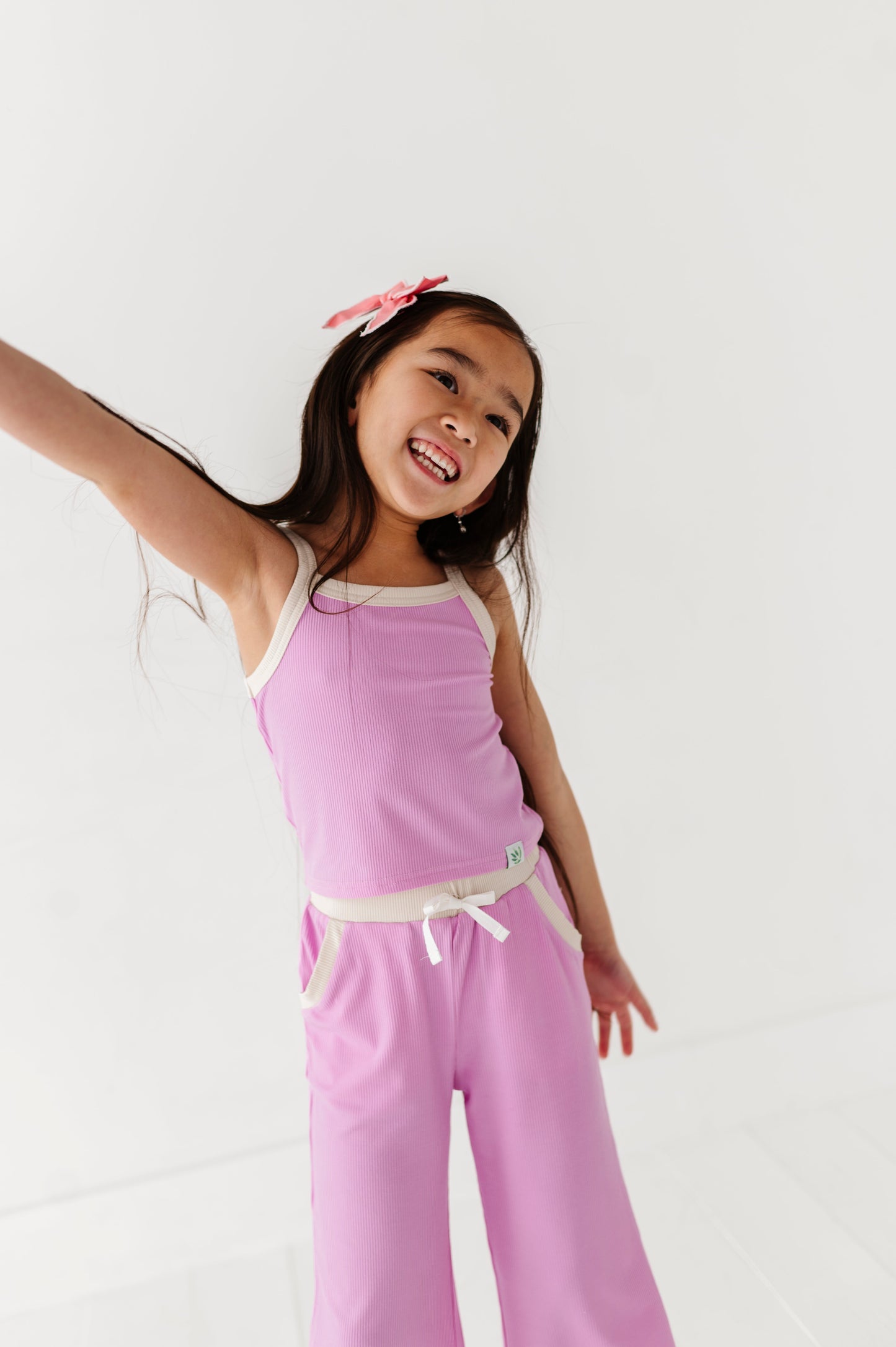 LAVENDER | TANK + WIDE LEG PANT RIB SET