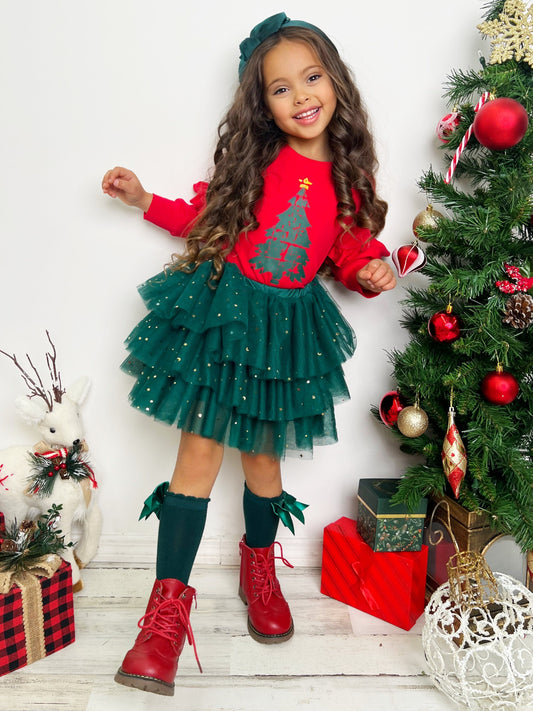 LIGHT UP THE ROOM CHRISTMAS TREE TUTU SKIRT SET