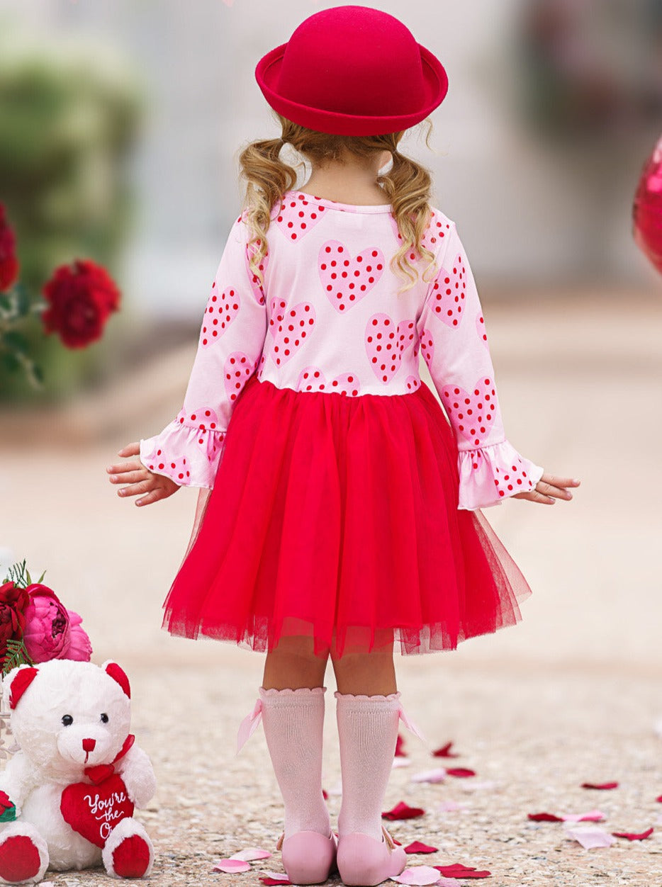 YOU’RE MY FAVORITE HEART PRINT TUTU DRESS