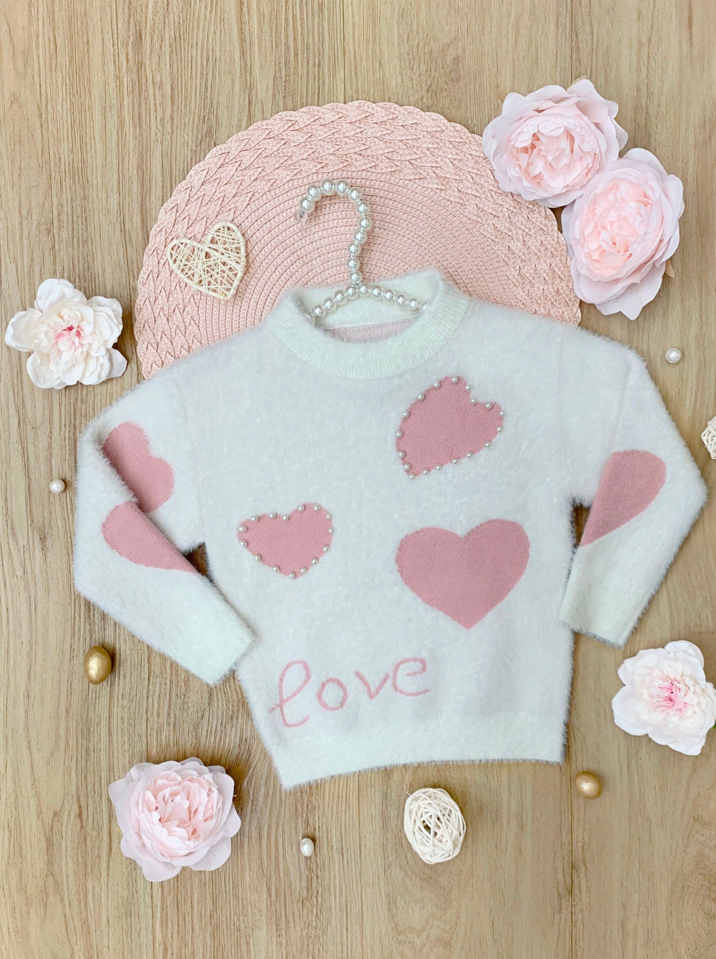 MADE TO LOVE YOU PEARL KNIT SWEATER