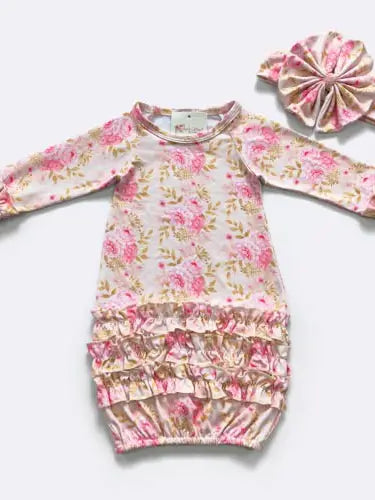 VINTAGE PINK BABY GOWN