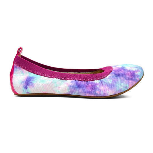 PINK TIE DYE BALLET FLAT