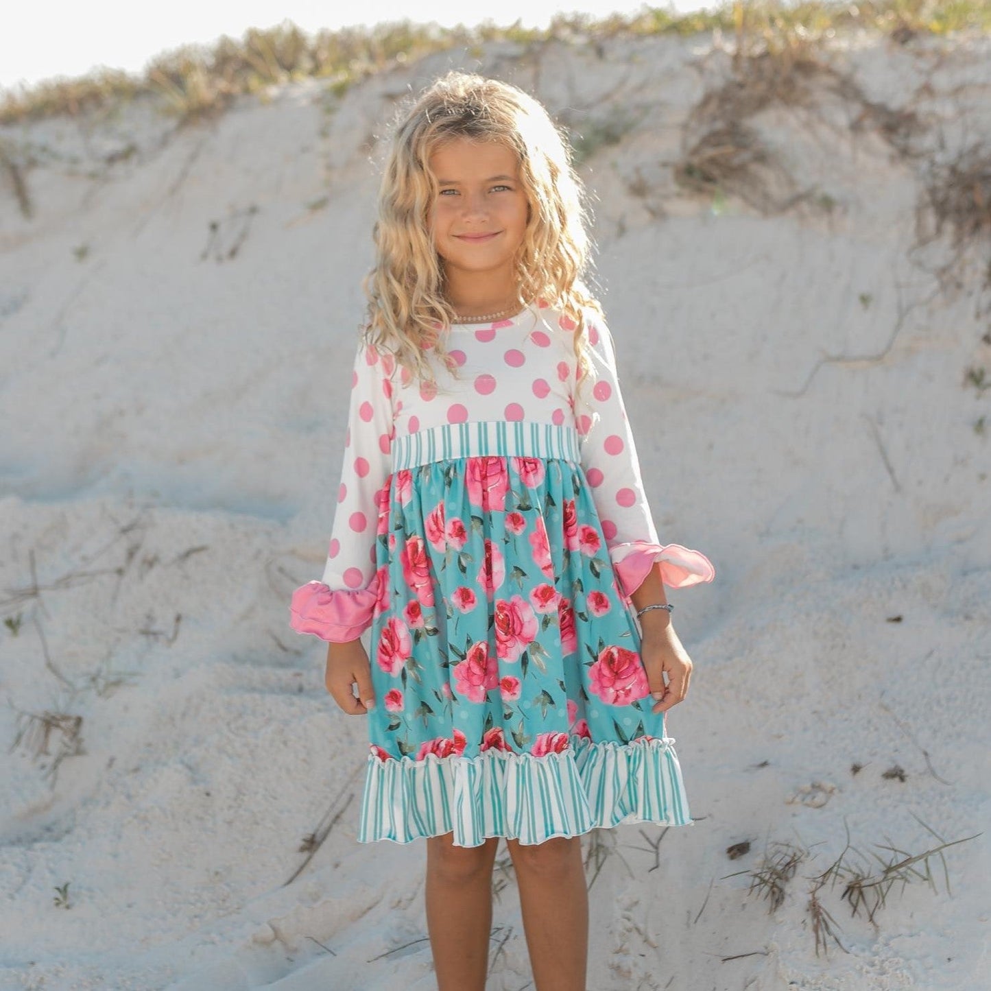 Pink Dot Twirl Dress