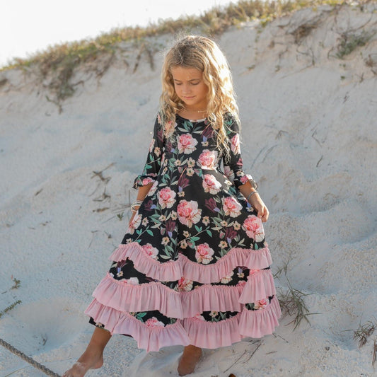 PINK RUFFLE DRESS