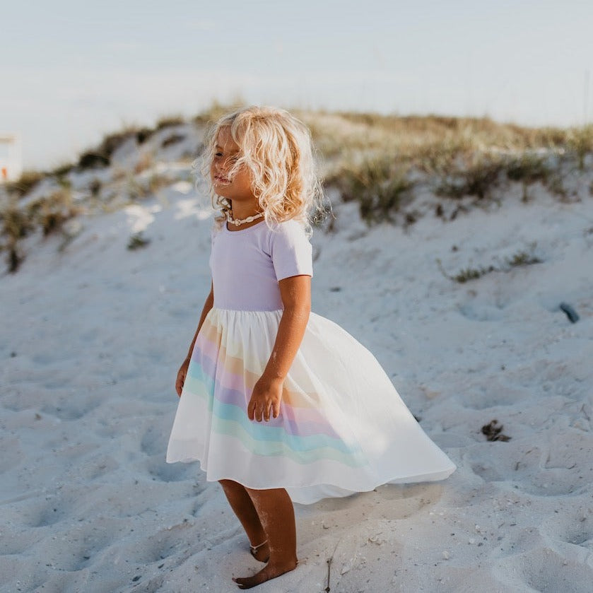 LAVENDER RAINBOW DRESS