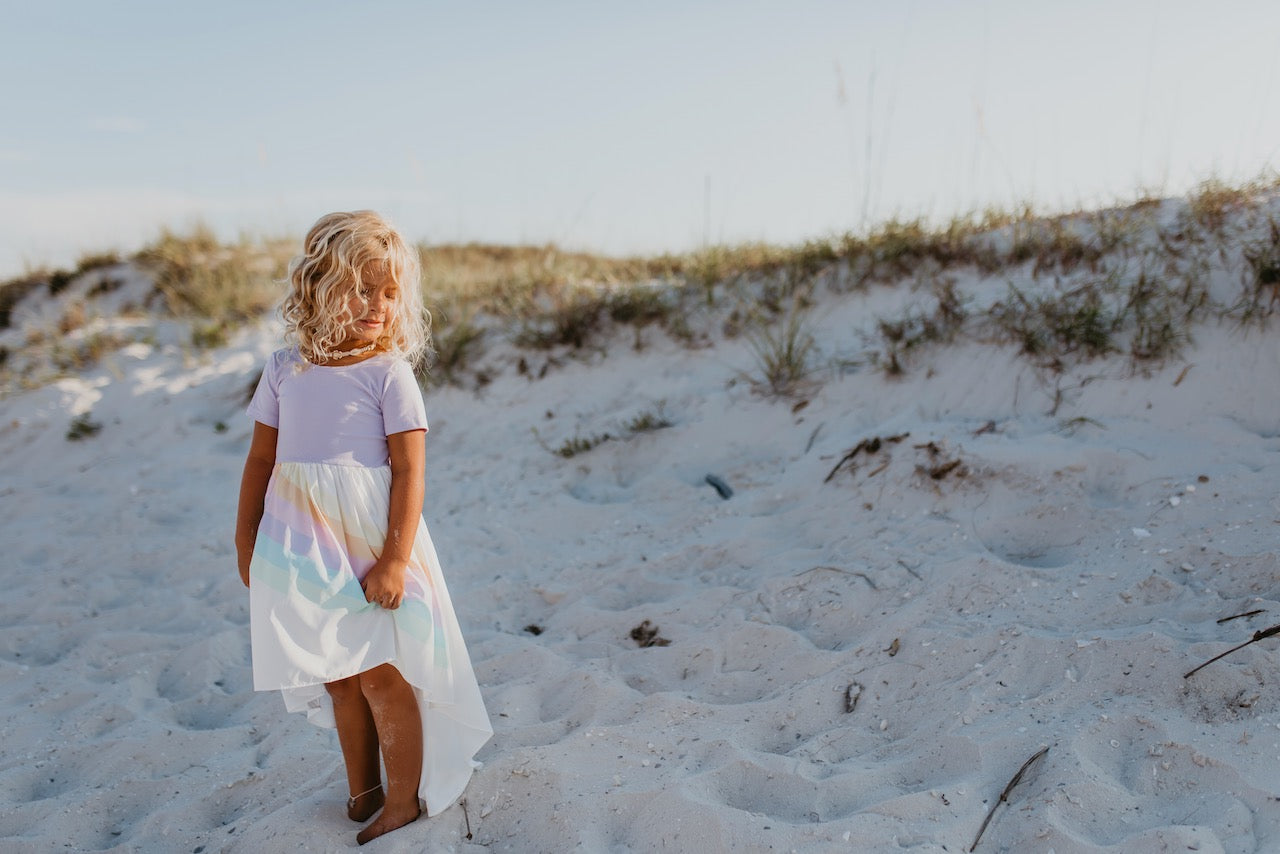 LAVENDER RAINBOW DRESS