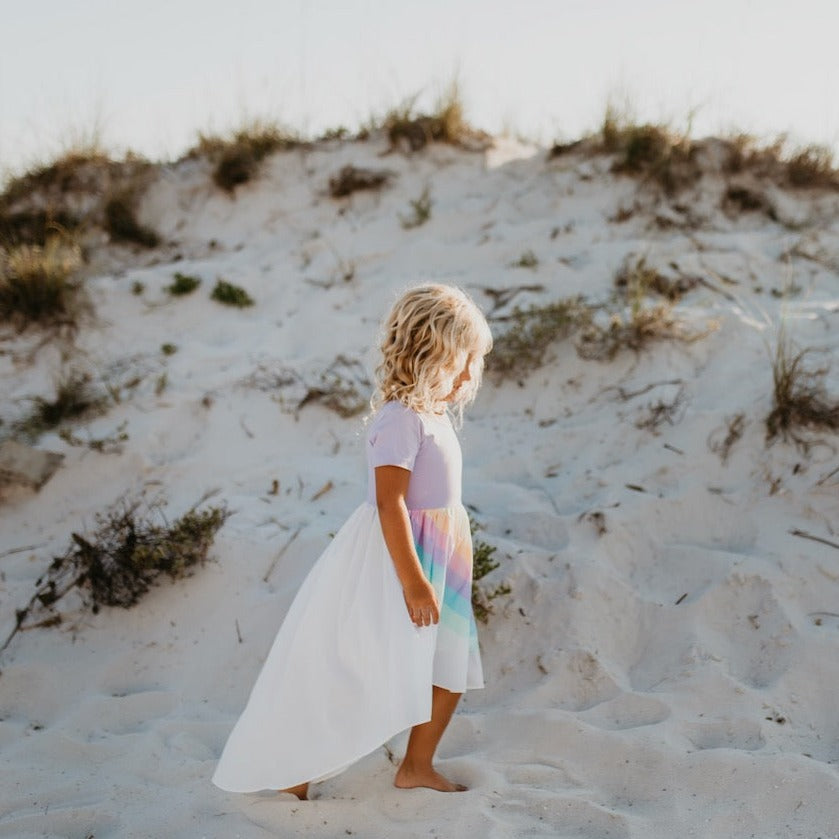 LAVENDER RAINBOW DRESS