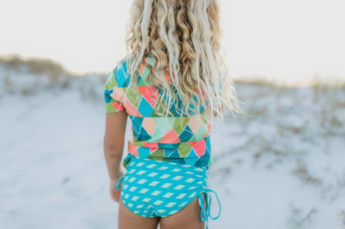 DIAMOND RASH GUARD SWIMSUIT