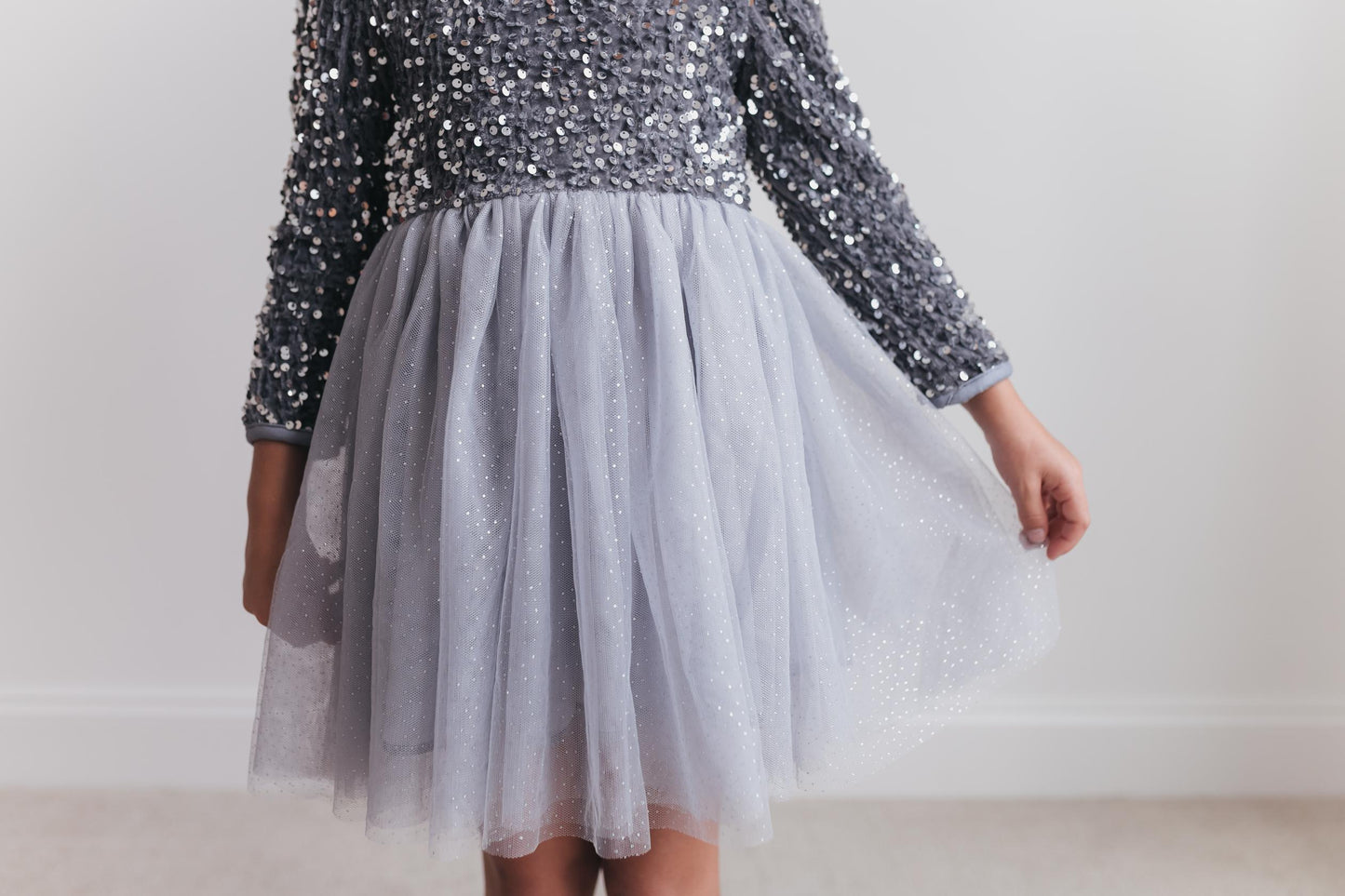 SEQUIN SILVER DRESS