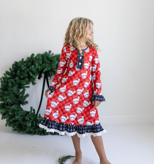 SMILEY SANTA LOUNGE PLAY GOWN