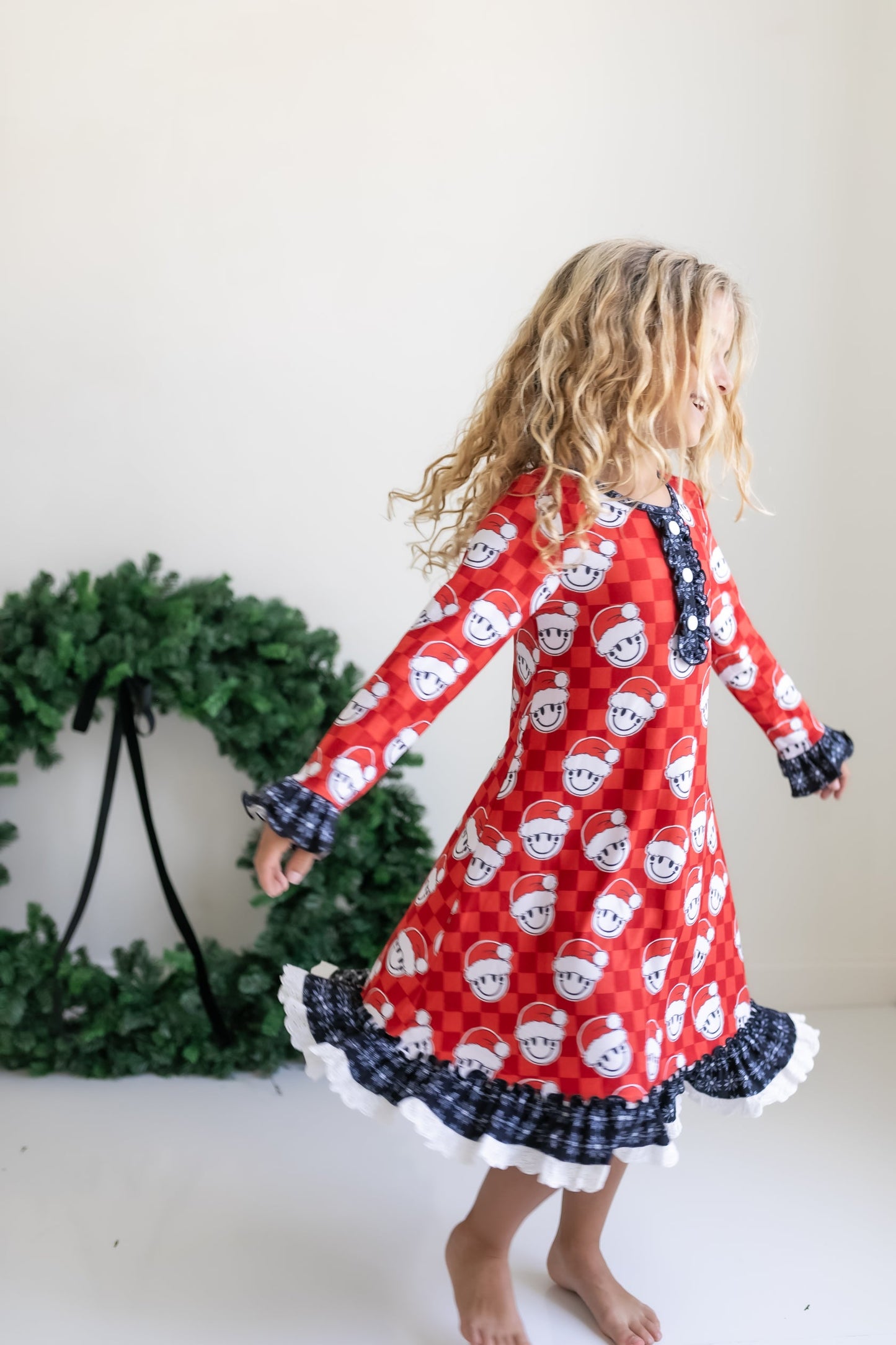 SMILEY SANTA LOUNGE PLAY GOWN