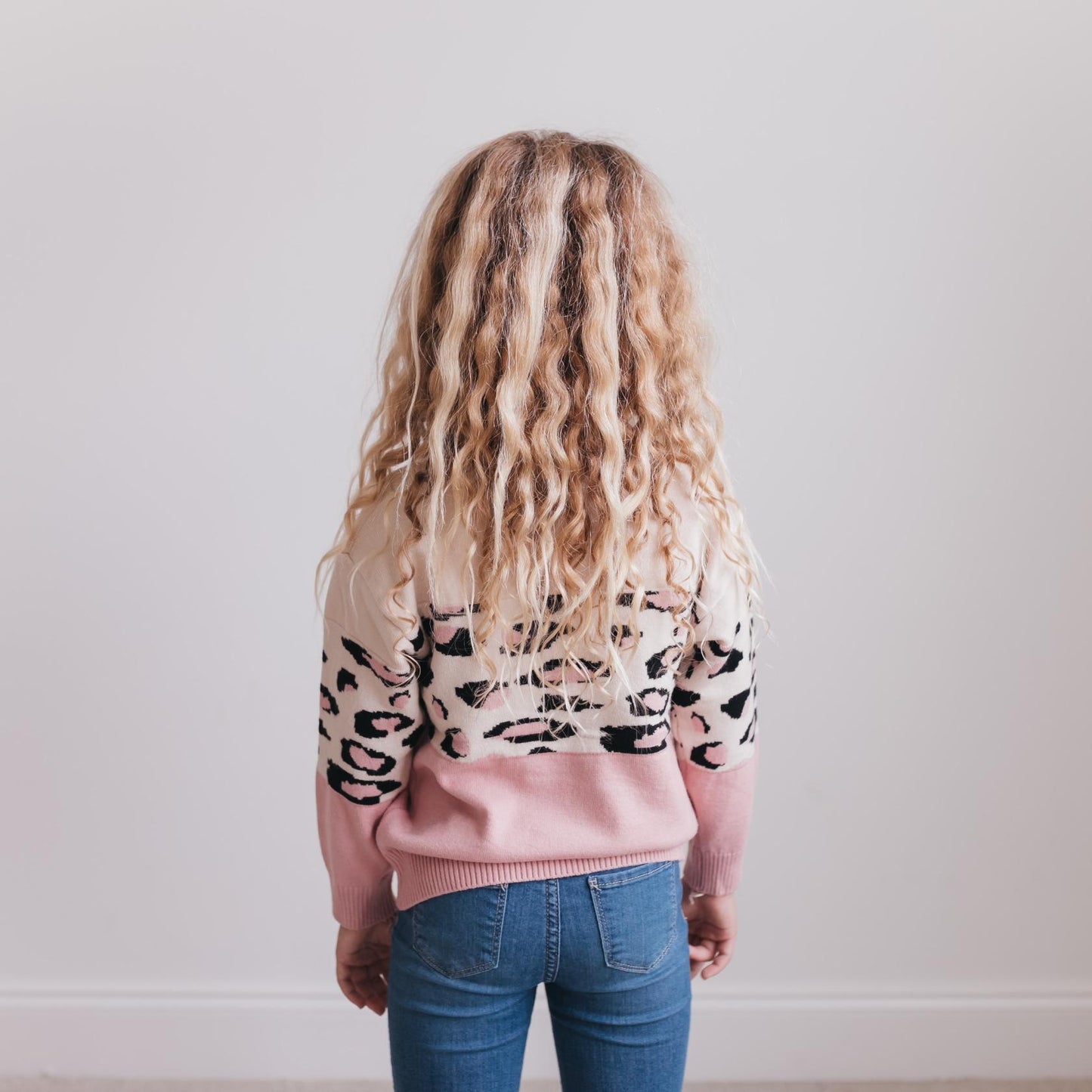 PINK LEOPARD SWEATER