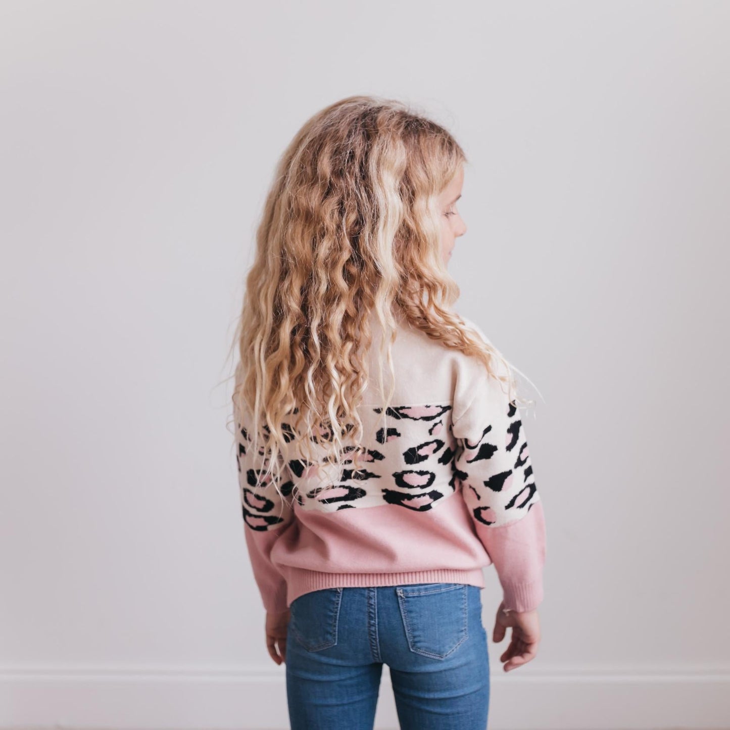 PINK LEOPARD SWEATER