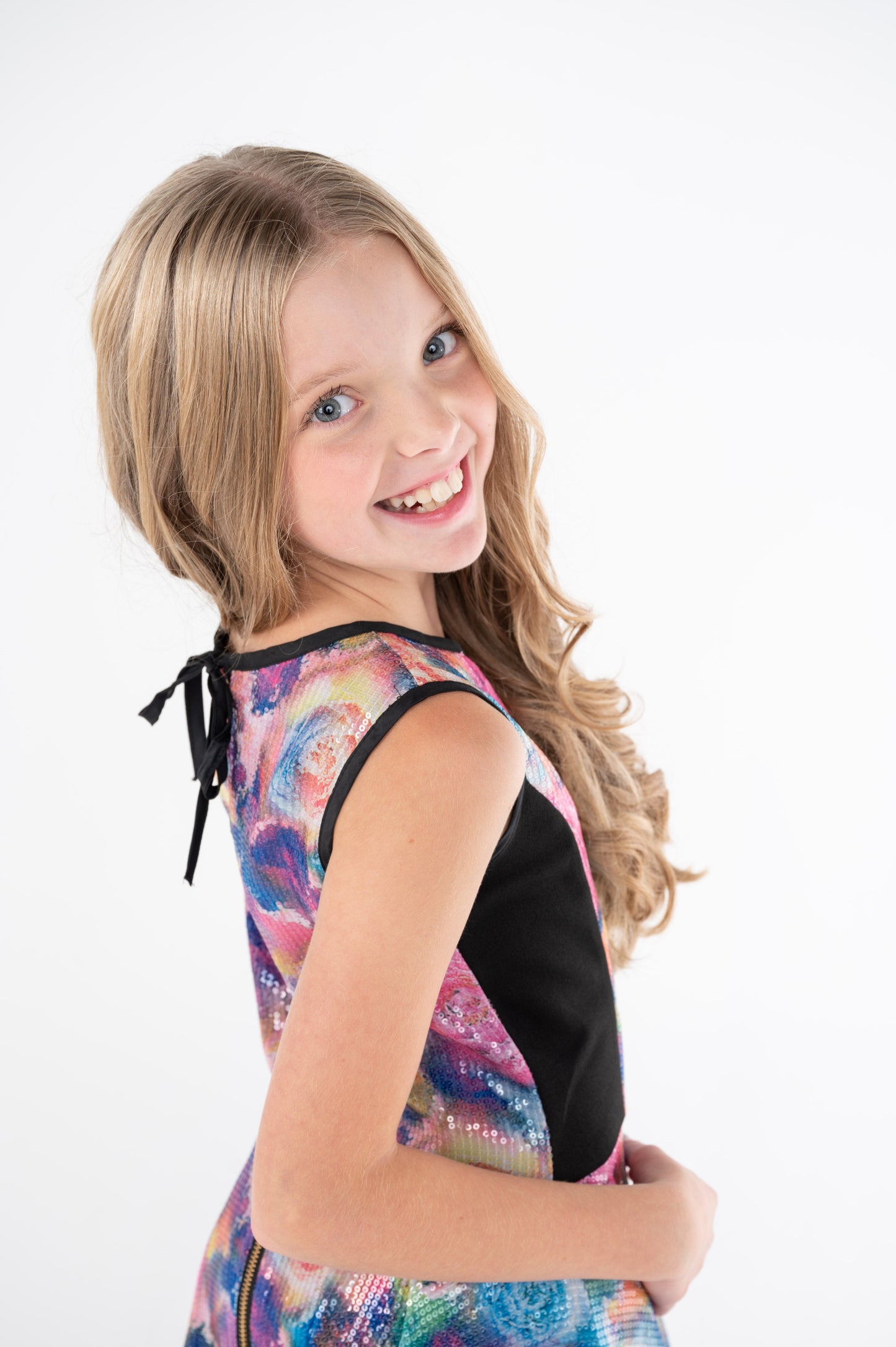 ARIEL SEQUIN FLORAL DRESS