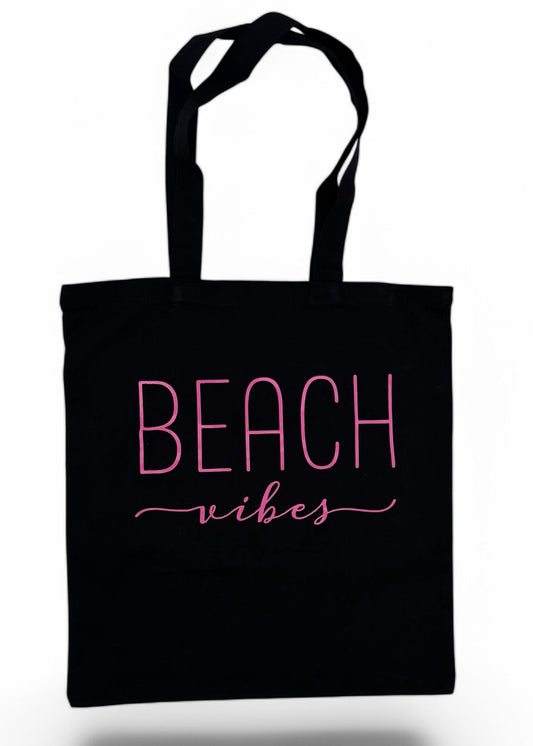 BEACH VIBES BLACK BAG