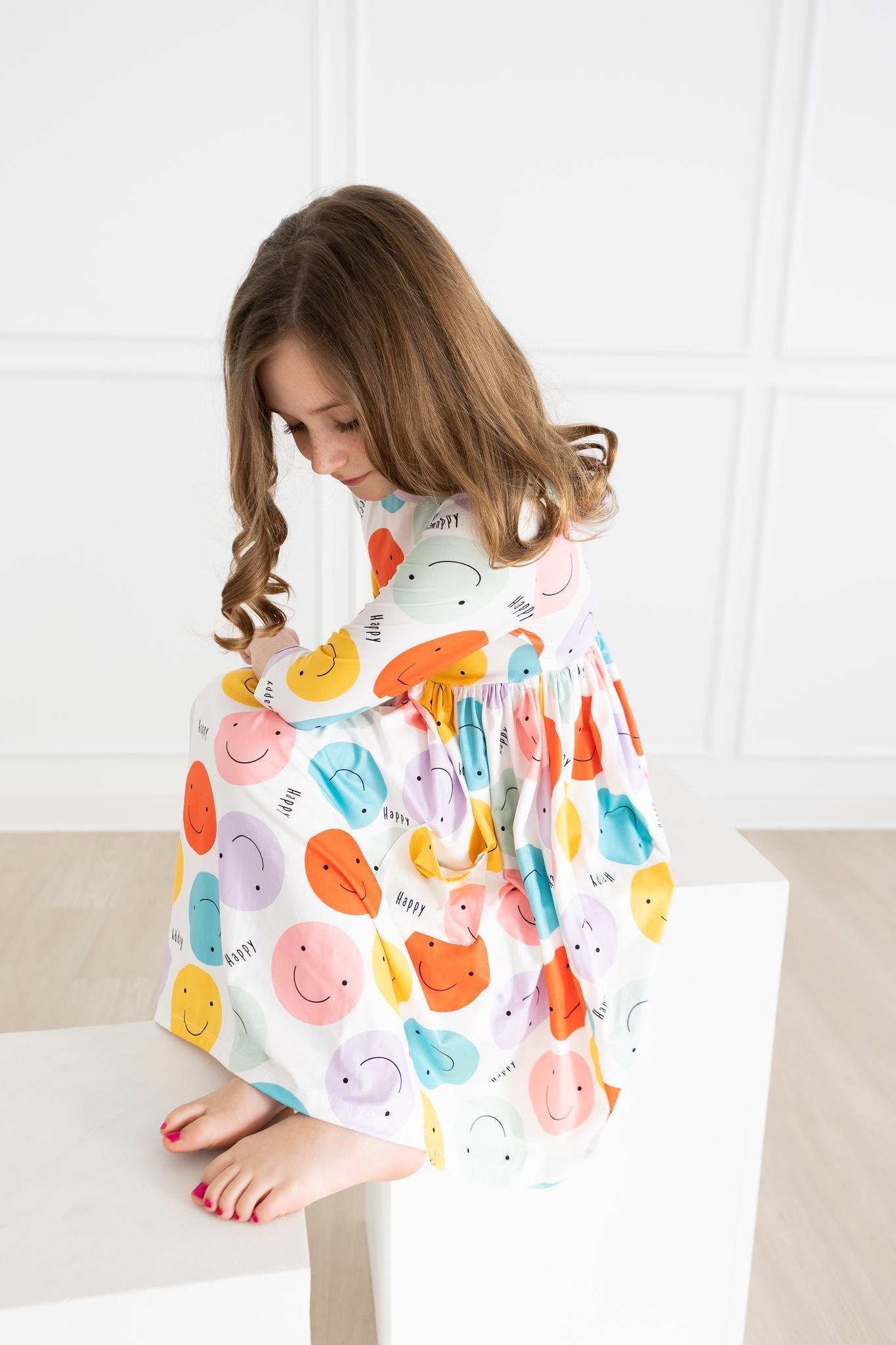 HAPPY DAYS 3/4 POCKET TWIRL DRESS