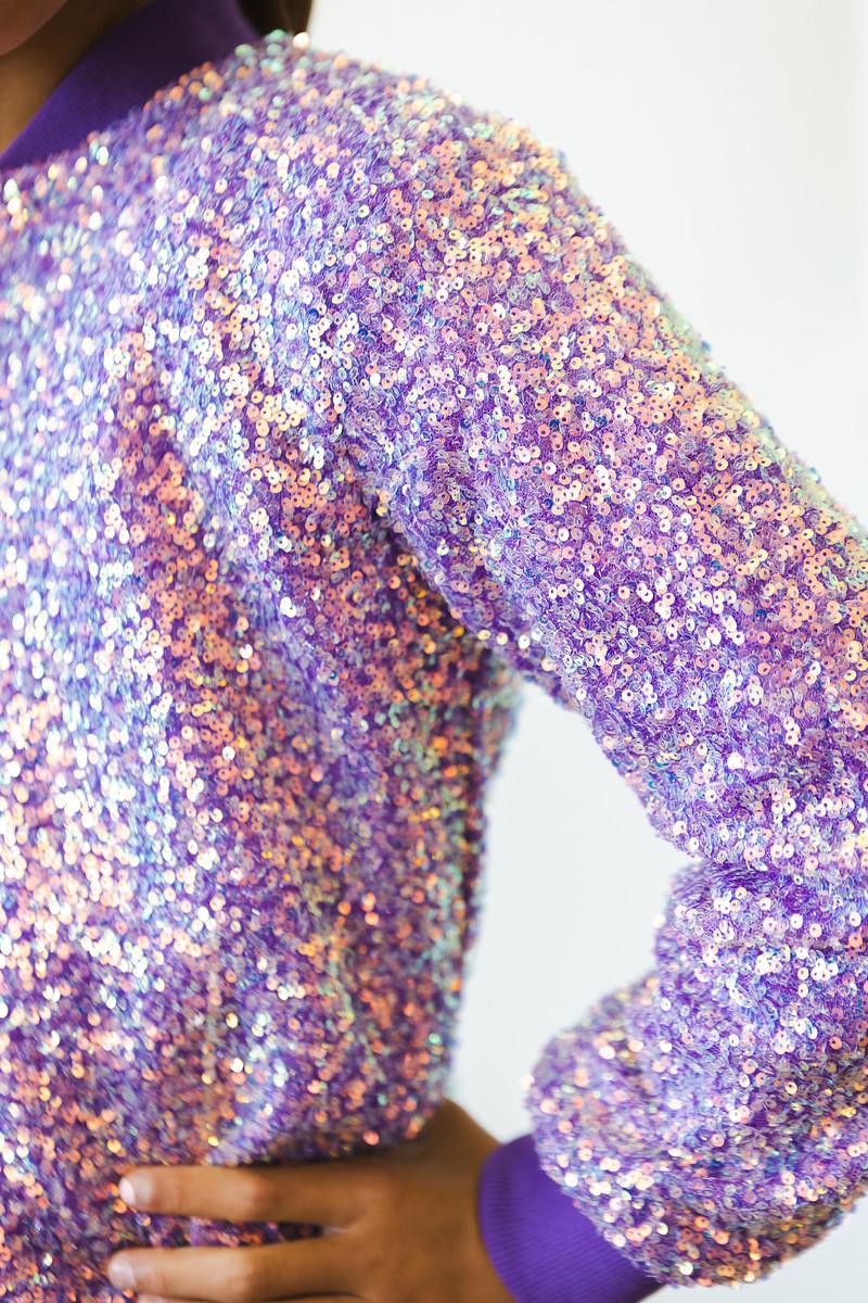 PURPLE SEQUIN JACKET