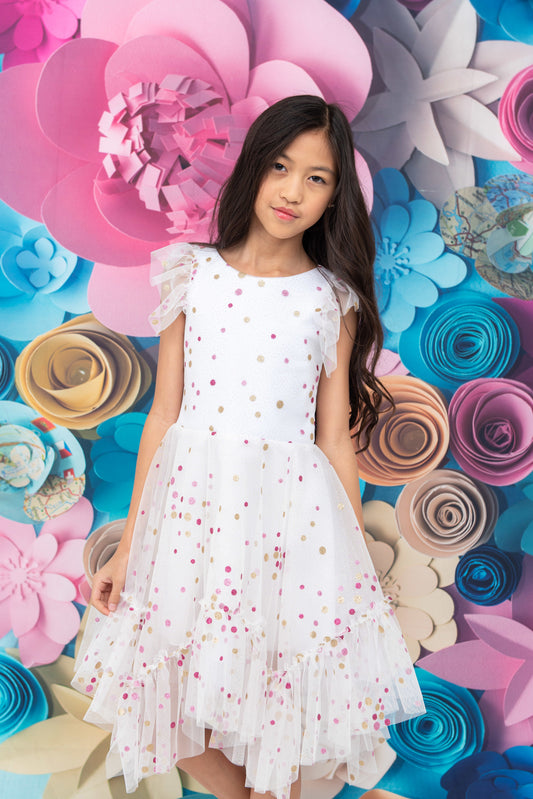 OLIVIA SPARKLE DOT TULLE DRESS