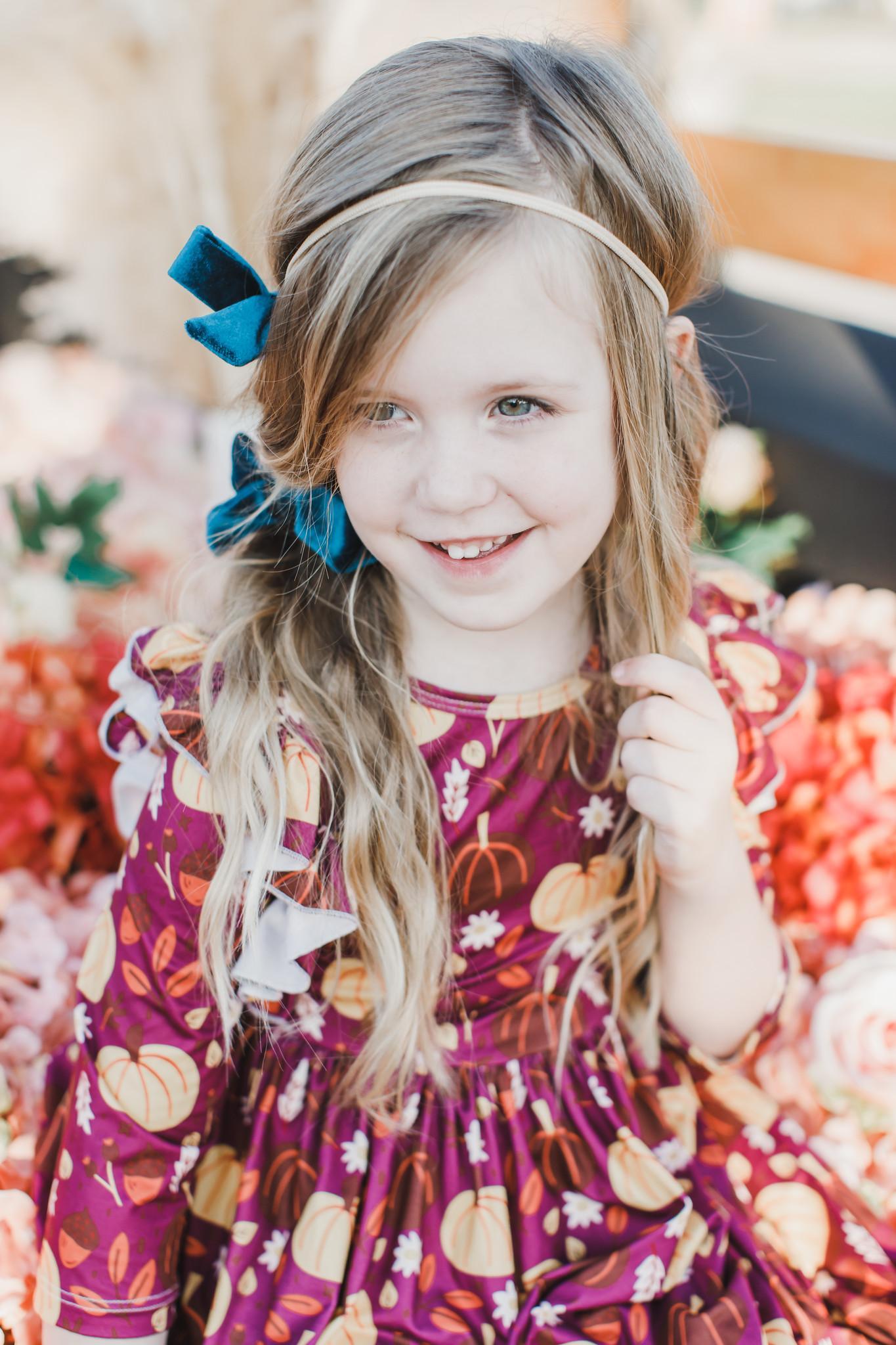 PUMPKIN PATCH RUFFLE TWIRL DRESS