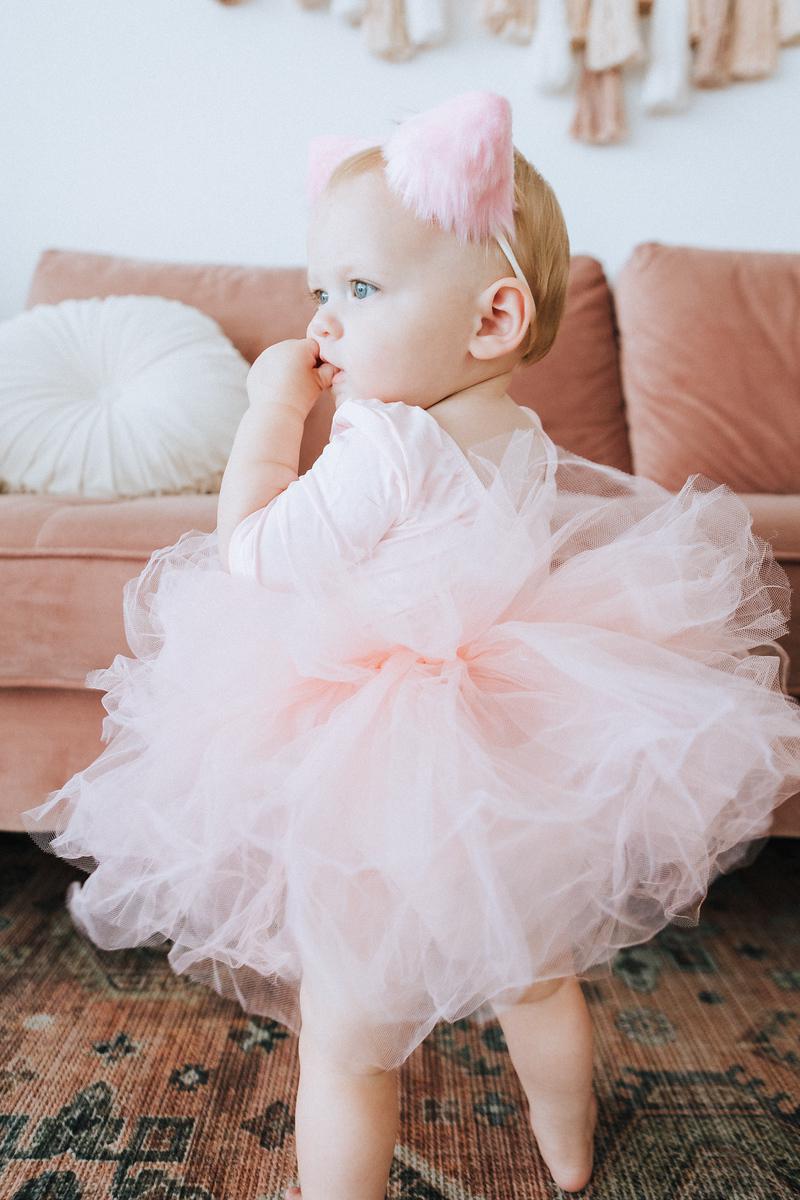 BALLET PINK 3/4 TUTU LEOTARD