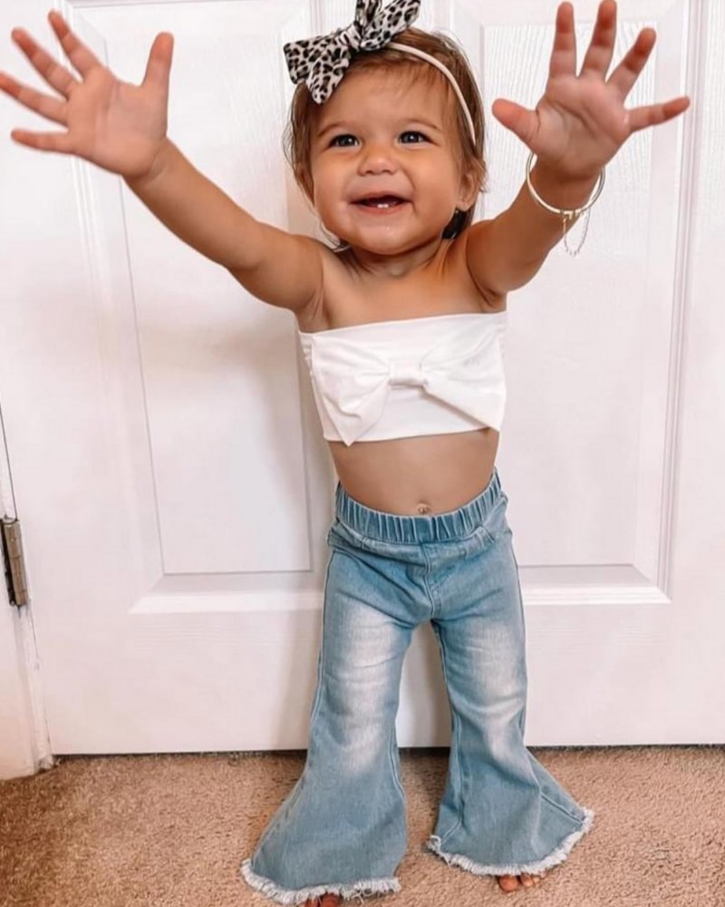 DENIM BELL BOTTOMS - LIGHT WASH